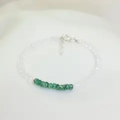 INTUERI - Pulsera Jade y cuarzo cristal