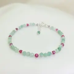 INTUERI - Pulsera Jade y Rubí Natural