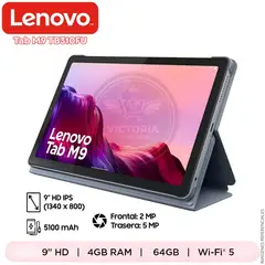 LENOVO - Tablet Tab M9 + Folio Case 64GB SSD 4GB RAM Android 12 Azul Escarcha - TB310FU