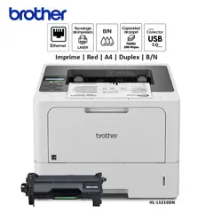 BROTHER - Impresora Láser Monocromático HL-L5210DN Red USB Duplex
