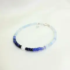 INTUERI - Pulsera Emilia Zafiro azul