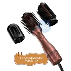 GAMA - Cepillo Modelador Marula 3D HDCBR0000000548 con 3 Cabezales Intercambiables