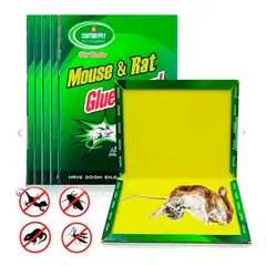 GENERICO - Trampa Adhesiva para Ratas y Ratones Pegamento Extra Fuerte X5