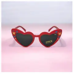 GENERICO - LENTES PARA NIÑAS CORAZON UV400+FUNDA