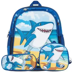 GENERICO - Mochila Escolar Pack 3 en 1 Brainrot Italiano Tralalero Tralala