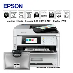 EPSON - Impresora Multifuncional Monocromatica WorkForce Pro WF-M5899 Duplex ADF WIFI