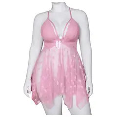 GENERICO - BABYDOLL LENCERIA DE ENCAJE PARA DAMAS PIJAMA SEXY TALLA XL