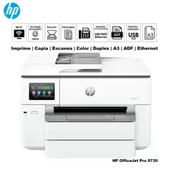 HP - Impresora Multifuncional OfficeJet Pro 9730 A3 Duplex WIFI ADF
