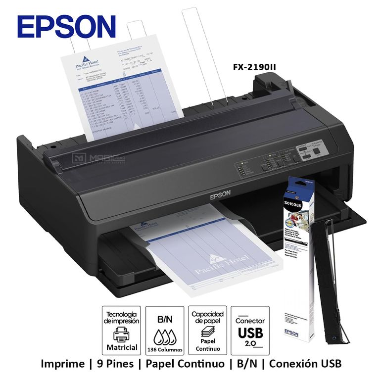 Impresora Matricial FX-2190II USB Paralelo 9 Pines