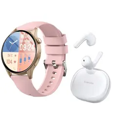 XIAOMI - Air 3 SE De Audífonos tws Blanco y Toumi Watch Y80 Pro -Rosa