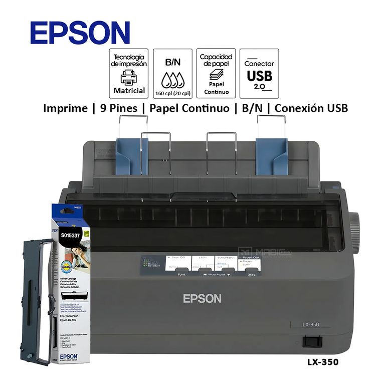Impresora Matricial LX-350 USB Paralelo 9 Pines