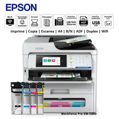 EPSON - Impresora Multifuncional WorkForce Pro EM-C800 Duplex WIFI ADF