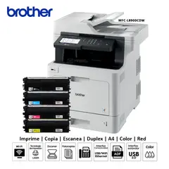 Brother - Impresora multifuncional Láser color MFC-L8900CDW Duplex WIFI ADF