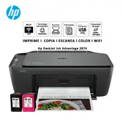 HP - Impresora Multifuncional DeskJet Ink Advantage 2874 WIFI USB