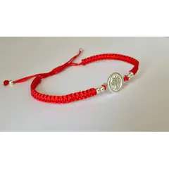 GENERICO - Pulsera Arbol de la Vida - Hilo Rojo y Plata