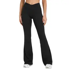 ALPHA FIT - Leggings Flare Palazo - Malla deportiva mujer - Leggins mujer