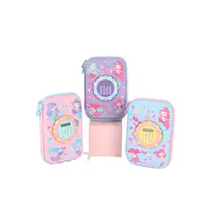 GENERICO - Cartuchera Infantil con Clave Diseño Sirenas 3D PREMIUM