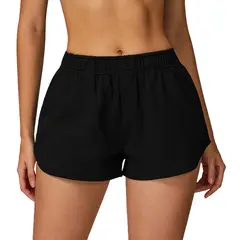 TIOZONEY - Pantalones cortos para mujer - Negro