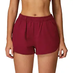 TIOZONEY - Pantalones cortos para mujer - Rojo
