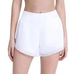 TIOZONEY - Pantalones cortos para mujer - Blanco