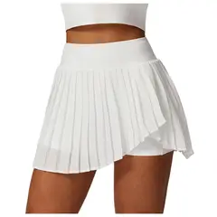 TIOZONEY - Faldas atléticas para tenis y golf - Blanco