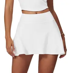 TIOZONEY - Faldas atléticas para tenis y golf - Blanco