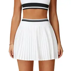 TIOZONEY - Faldas atléticas para tenis y golf - Blanco