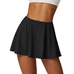 TIOZONEY - Faldas atléticas para tenis y golf - Negro