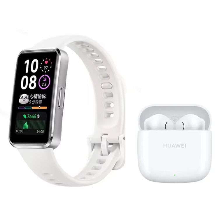 Band 10 Reloj inteligente Blanco y Audifonos FreeBuds SE 2 Blanco