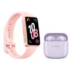 HUAWEI - Band 10 Reloj inteligente Rosa y Audifonos FreeBuds SE 2 Morado