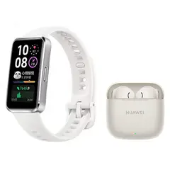 HUAWEI - Band 10 Reloj inteligente Blanco y Audifonos FreeBuds SE 3 Blanco