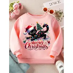 GENERICO - Polera Niña con estampado navideño