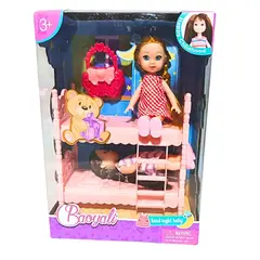 GENERICO - Set de Dormitorio Baoyali con Camarote y 2 Muñecas