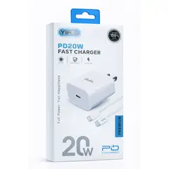 YI FEI - Cargador Con Cable Carga Rapida 20W Diseñado Para Iphone