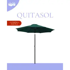 HOME & DESING - Quitasol de 2 Metros Modelo Brake Color Verde