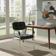 MOBELART - Silla de Oficina Visita Soft 2 TQ Negro möbelArt