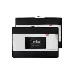 DRIMER - Pack x 2 Almohadas de Plumas de Ganso - Queen 70x50 cm