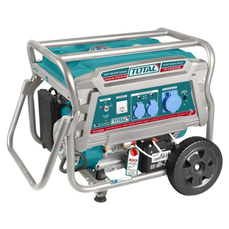 Generador gasolinero 6500w con arrancador electrico industrial