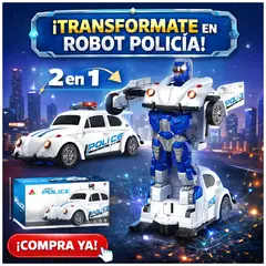GENERICO - Vehículo de Juguete Policial Interactivo Luces Giratorias