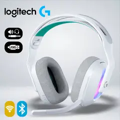 LOGITECH - AUDIFONO GAMER G522 LGHTSPEED LIGHTSYNC RGB 90Hhrs BLUETOOTH G HUB BLUEVOICE