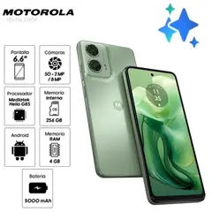 MOTOROLA - CELULAR MOTO G24 4GB RAM 256GB ROM - VERDE