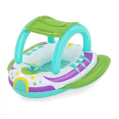 BESTWAY - Bote Inflable para Bebes con Techo Space Splash