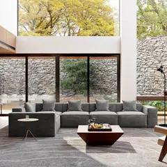 GENERICO - SECCIONAL CURAZAO COLOR PLATA