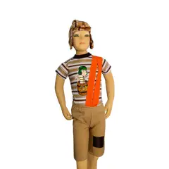 GENERICO - Disfraz Chavo del 8 La Vecindad para Niño Talla 8 Exacta