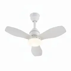 GENERICO - Ventilador de Techo 24” con Luz LED 30W Súper Silencioso + Control Remoto