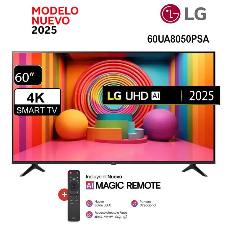 Televisor 60 Smart WebOs 60UA8000PSB UHD 4K AI