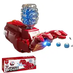 GENERICO - Brazo Modelo Personajes Juguete para Niños Lanzador de Bolitas de Gel + Lentes y Accesorios