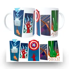 GENERICO - TAZA DE MARVEL AVENGERS 11oz + Nombre Personalizado