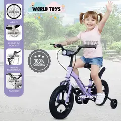 VELOX - Bicicleta 2 en 1 a Pedal Aro 12 «TIPHON» Función de Equilibrio Purple