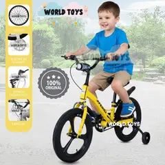 VELOX - Bicicleta 2 en 1 a Pedal Aro 12 «TIPHON» Función de Equilibrio Yellow